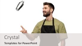  Presentation with alcohol white - Amazing PPT theme having alcohol-drinks-people-and-job backdrop and a light gray colored foreground