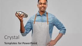  Presentation with alcohol - Amazing presentation design having alcohol-drinks-people-and-profession backdrop and a light gray colored foreground