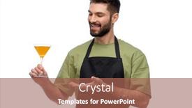  Presentation with alcohol white - PPT theme consisting of alcohol-drinks-people-and-profession background and a coral colored foreground