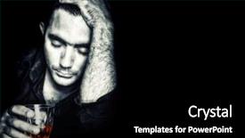  Presentation with drugs alcohol - Presentation having alcohol drugs - emotional portrait of a drunk background and a black colored foreground