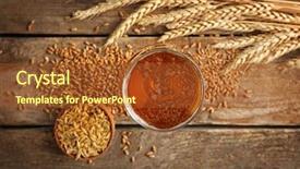  Presentation with fermentation - Amazing slide deck having malt in bowl and glass backdrop and a tawny brown colored foreground