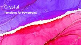  Presentation with abstract alcohol - Beautiful presentation theme featuring alcohol-ink-colors-translucent-abstract backdrop and a purple colored foreground