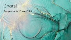  Presentation with abstract alcohol - Cool new presentation design with alcohol-ink-colors-translucent-abstract backdrop and a light blue colored foreground