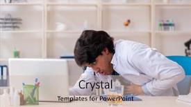  Presentation with doctor office call center - PPT theme with alcohol medical - young male doctor drinking background and a soft green colored foreground