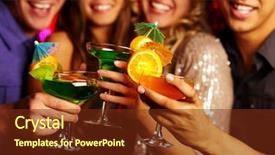  Presentation with alcohol - Audience pleasing slide deck consisting of alcohol party - close-up of several cocktails backdrop and a tawny brown colored foreground