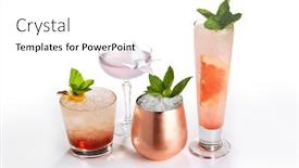  Presentation with mule - Audience pleasing PPT theme consisting of alcohol-strong-drinks-side-view backdrop and a white colored foreground