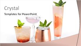  Presentation with mule - Presentation design consisting of alcohol-strong-drinks-side-view background and a white colored foreground