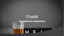  Presentation with alcoholism - Colorful slide deck enhanced with alcohol treatments - strong drink and cubes backdrop and a  colored foreground