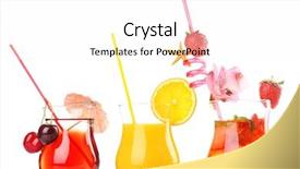  Presentation with cocktail black and white - Presentation featuring alcohol y bebidas - refreshing fruit cocktails isolated background and a  colored foreground