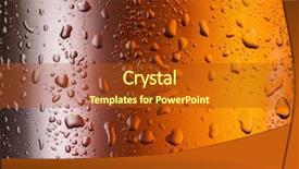  Presentation with alcohol - Slides with alcohol y bebidas - water drops on glass background and a crimson colored foreground