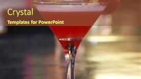  Presentation with alcoholic - Slide deck enhanced with alcoholic-cocktail-in-a-bar background and a tawny brown colored foreground