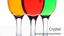  Presentation with alcoholic - Slide deck consisting of alcoholic cocktails isolated on white background and a white colored foreground