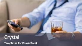  Presentation with alcohol addiction - Cool new theme with alcoholism alcohol addiction and people backdrop and a dark gray colored foreground