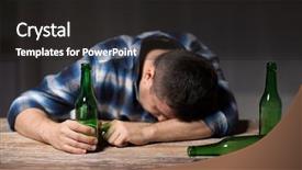  Presentation with alcohol addiction - Amazing PPT layouts having alcoholism alcohol addiction and people backdrop and a dark gray colored foreground
