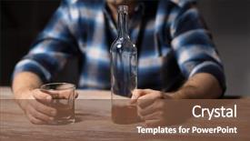  Presentation with alcohol addiction - Amazing presentation design having alcoholism alcohol addiction and people backdrop and a tawny brown colored foreground