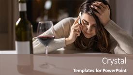  Presentation with alcohol addiction - Presentation theme enhanced with alcoholism-alcohol-addiction-and-people background and a  colored foreground