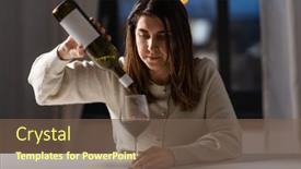  Presentation with alcohol addiction - Slide set with alcoholism-alcohol-addiction-and-people background and a violet colored foreground