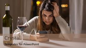  Presentation with alcohol addiction - PPT theme enhanced with alcoholism-alcohol-addiction-and-people background and a  colored foreground