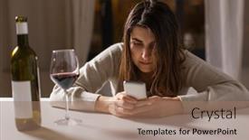  Presentation with alcohol addiction - Presentation theme having alcoholism-alcohol-addiction-and-people background and a coral colored foreground