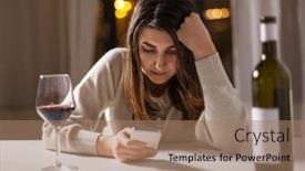  Presentation with alcohol addiction - Presentation theme having alcoholism-alcohol-addiction-and-people background and a coral colored foreground