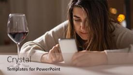  Presentation with alcohol addiction - Presentation theme having alcoholism-alcohol-addiction-and-people background and a coral colored foreground