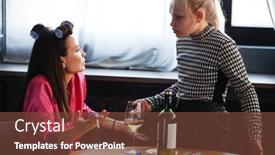  Presentation with alcoholism - Amazing PPT layouts having alcoholism-problem-concept-sad-middle backdrop and a tawny brown colored foreground