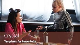  Presentation with alcoholism - PPT theme consisting of alcoholism-problem-concept-sad-middle background and a tawny brown colored foreground