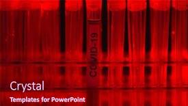  Presentation with alert - PPT layouts enhanced with alert-in-lab-scientific-laboratory background and a crimson colored foreground