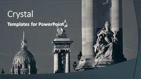  Presentation with paris france - Cool new PPT layouts with alexandre-iii-bridge-and-napolean backdrop and a dark gray colored foreground