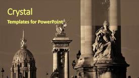  Presentation with paris france war - PPT layouts enhanced with bridge and napolean's tomb background and a tawny brown colored foreground