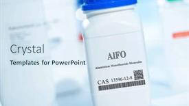  Presentation with aluminium - Presentation enhanced with alfo-aluminium-monofluoride-monoxide-cas background and a sky blue colored foreground