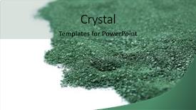  Presentation with spirulina - Slide deck consisting of pile of spirulina powder background and a ocean colored foreground
