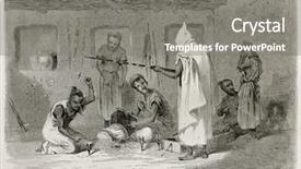  Presentation with tour - Colorful slide set enhanced with kabyle - algerian armorers in kabylia old backdrop and a gray colored foreground