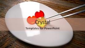  Presentation with molecular - Theme having alginate - molecular cuisine concept spheritions colorful background and a coral colored foreground