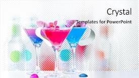  Presentation with molecular - Amazing theme having alginate - molecular mixology - fresh cocktail backdrop and a  colored foreground