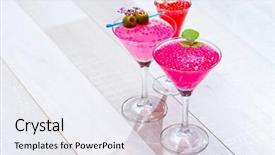  Presentation with molecular - Audience pleasing PPT theme consisting of alginate - molecular mixology - fresh cocktail backdrop and a  colored foreground