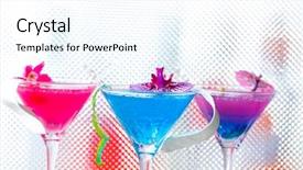  Presentation with molecular - Cool new PPT theme with alginate - molecular mixology - fresh cocktail backdrop and a  colored foreground