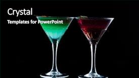  Presentation with molecular biology pcr - Audience pleasing presentation design consisting of alginate - molecular mixology - two cocktails backdrop and a black colored foreground