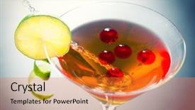  Presentation with whisky - Cool new slide set with alginate - molecular mixology - whisky acocktail backdrop and a gold colored foreground