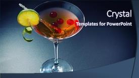  Presentation with whisky - Presentation theme consisting of alginate - molecular mixology - whisky acocktail background and a  colored foreground