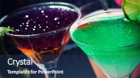  Presentation with caviar - PPT theme having alginate - molecular mixology - whisky strawberry background and a navy blue colored foreground