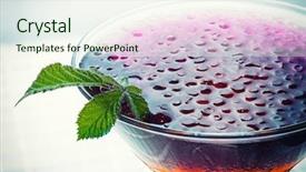  Presentation with caviar - Colorful presentation enhanced with alginate - molecular mixology - whisky backdrop and a sky blue colored foreground