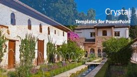 Presentation with granada - Cool new PPT layouts with alhambra-palace-at-granada-spain backdrop and a teal colored foreground