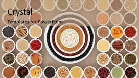  Presentation with dietary fiber - Cool new presentation design with ali - large dried healthy superfood selection backdrop and a coral colored foreground