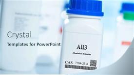  Presentation with aluminium - Presentation theme consisting of ali3-aluminium-triiodide-cas-7784 background and a sky blue colored foreground