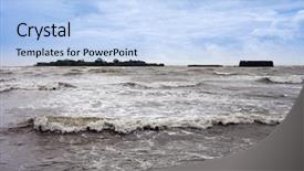 Presentation with stormy sea waves - Colorful slide deck enhanced with alibag raigad district konkan maharashtra backdrop and a  colored foreground