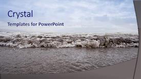 Presentation with stormy sea waves - Amazing slides having alibag raigad district konkan maharashtra backdrop and a  colored foreground
