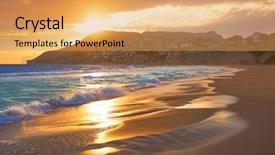  Presentation with bol - Cool new PPT theme with alicante of spain at costa backdrop and a yellow colored foreground