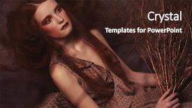  Presentation with once upon time - Cool new presentation theme with alice wonderland - fashion portrait of romantic beautiful backdrop and a wine colored foreground