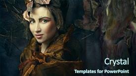  Presentation with once upon time - Cool new PPT theme with alice wonderland - portrait of romantic beautiful girl backdrop and a wine colored foreground